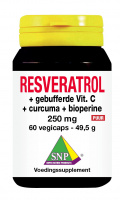 Resveratrol Curcuma Gebufferde Vit C Bioperine Puur vegicaps